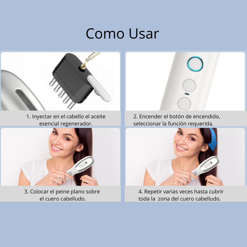 Cepillo Eléctrico Para El Cuero Cabelludo 2 en 1